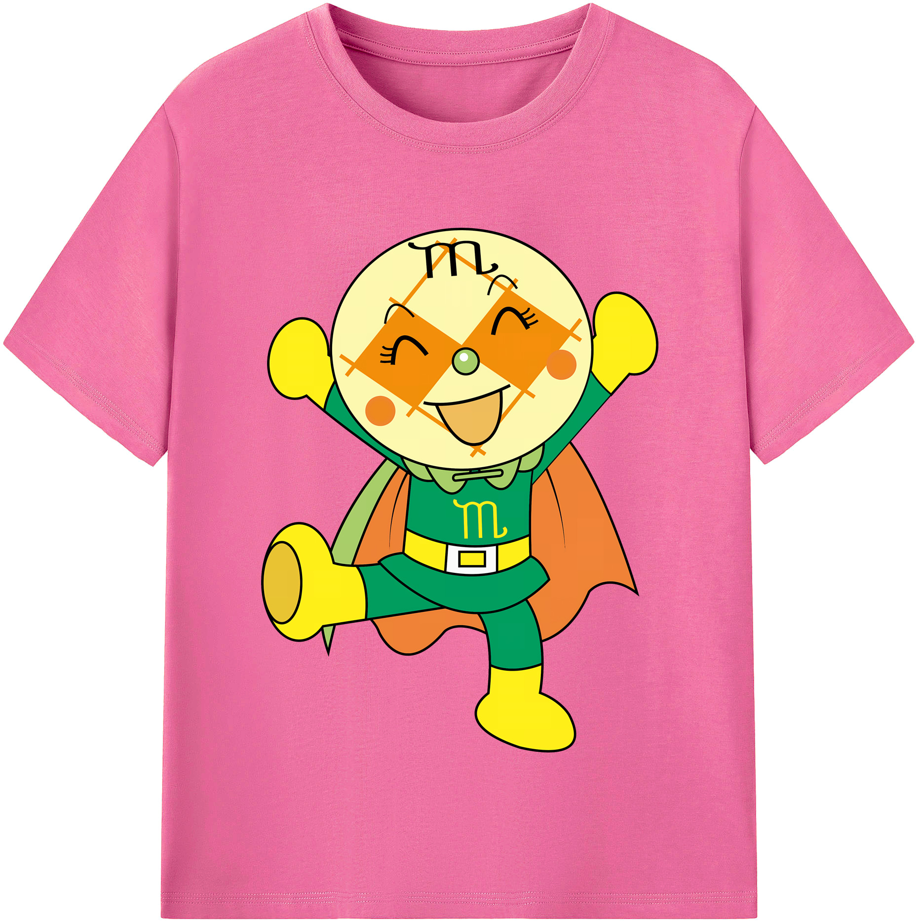 （画像用） アンパンマン Anpanman レディースカジュアルプリントTシャツ（綿100％）